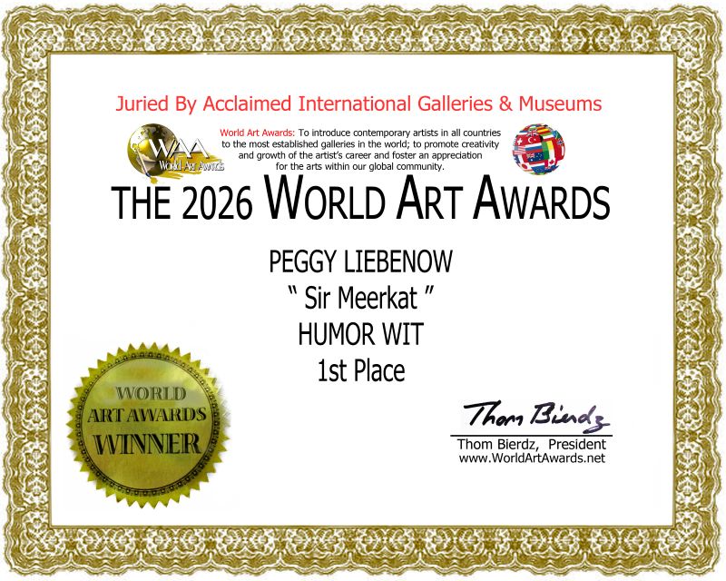 world art award 2026 CATEGORY 19-HUMOR WIT1ST PLACE-sir meerkat